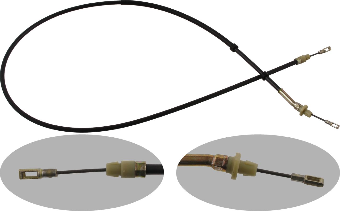 Трос ручника (тросик ручного тормоза) Febi Bilstein. Артикул 34395