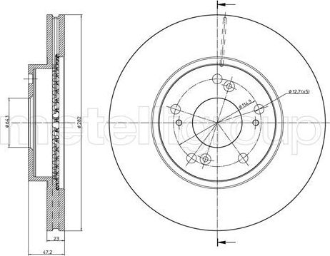 Тормозной диск Trusting для BYD F6 2008-2014. Артикул DF880