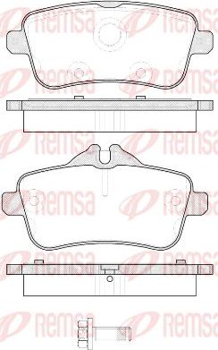 Тормозные колодки Remsa. Артикул 1503.00