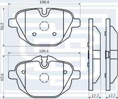 Колодки тормозные задние (Starke). Артикул 171704