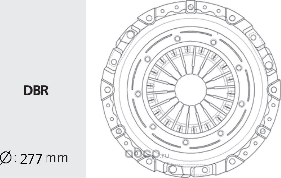 Корзина сцепления (Valeo) Valeo. Артикул TYC21