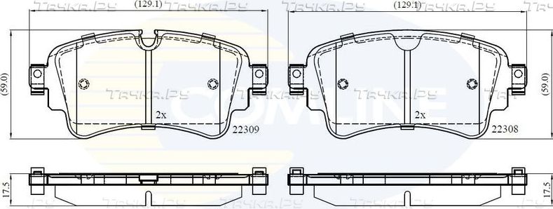 Тормозные колодки Comline Comline. Артикул CBP02362