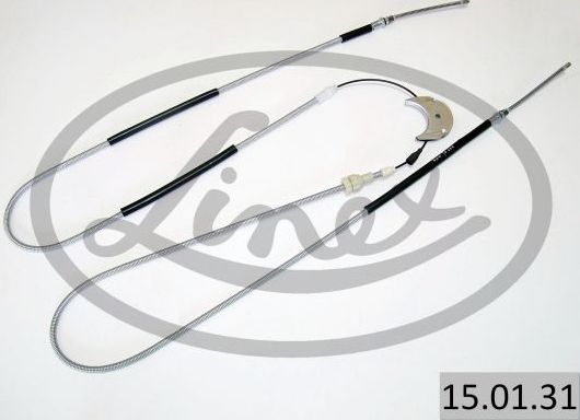 Трос ручника (тросик ручного тормоза) Linex задний для Ford Escort V 1992-1993. Артикул 15.01.31