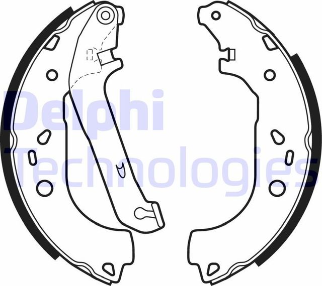 Тормозные колодки Delphi задние для Ford Focus II 2004-2012. Артикул LS1983