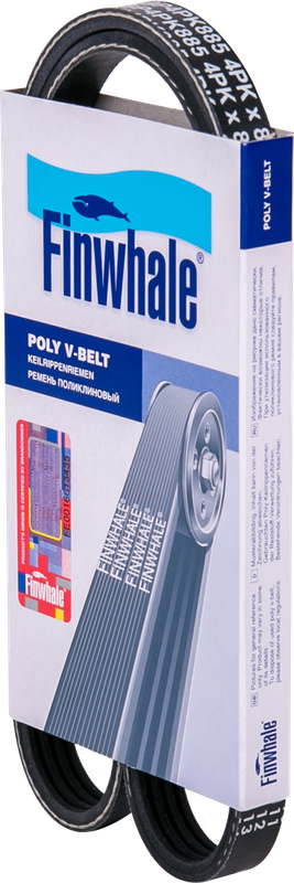 Приводной ремень поликлиновой Finwhale для Kia Sephia I 1993-1997. Артикул BP4PK885