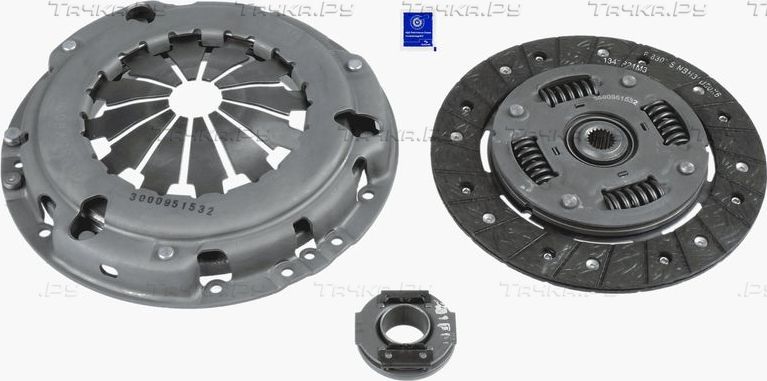 Сцепление (комплект) SACHS для Fiat Punto III Punto 2012-2018. Артикул 3000 951 532