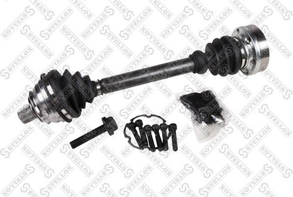 Полуось (привод в сборе, приводной вал) Stellox передняя для Volkswagen Transporter T4 1992-2003. Артикул 158 1571-SX