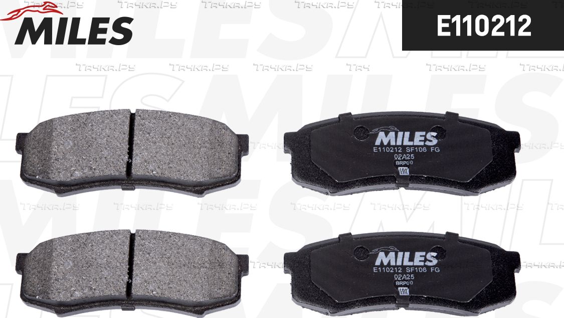 Тормозные колодки Miles (Semi-Metallic) задние для Lexus GX I 2001-2009. Артикул E110212