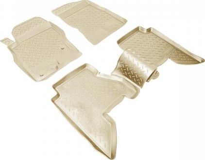 Коврики Норпласт для салона Nissan Pathfinder R51 2004-2009. БЕЖЕВЫЕ. Артикул NPL-Po-61-45Beige