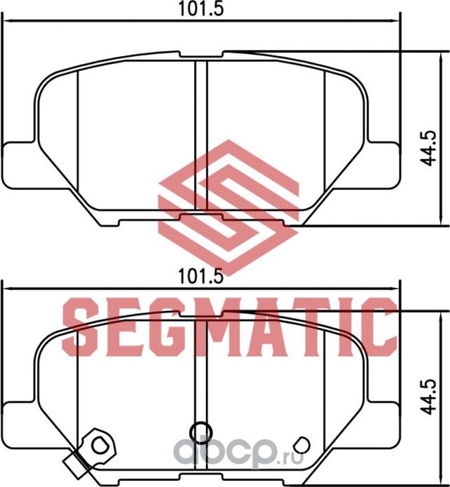 Колодка торм диск зад MITSUBISHI Outlander 2.0 2012- MITSUBISHI Asx 1.6 2010- MI (Segmatic). Артикул SGBP2567