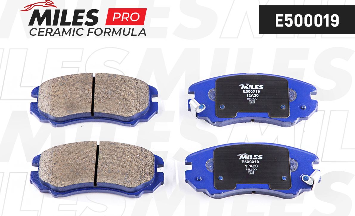 Тормозные колодки Miles (Керамика). Артикул E500019