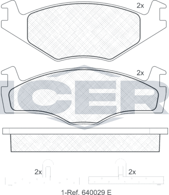 Тормозные колодки Icer. Артикул 180460