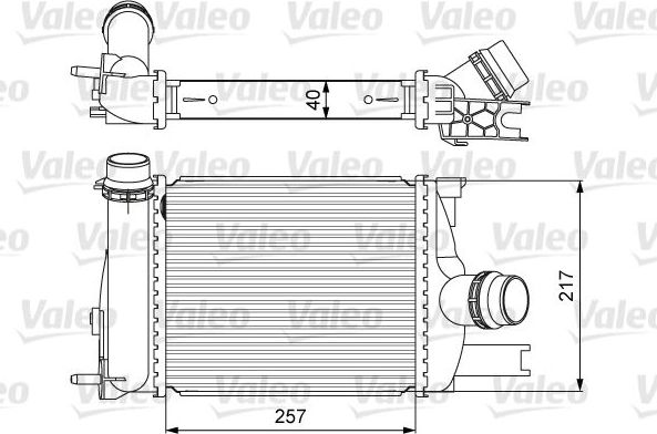 Интеркулер Valeo для Renault Clio IV 2012-2020. Артикул 818622