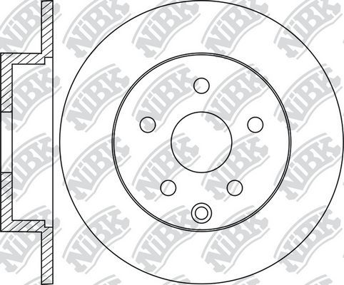 Тормозной диск NiBK задний для Toyota Prius III 2011-2015. Артикул RN1941