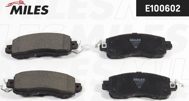 Тормозные колодки Miles (Semi-Metallic). Артикул E100602