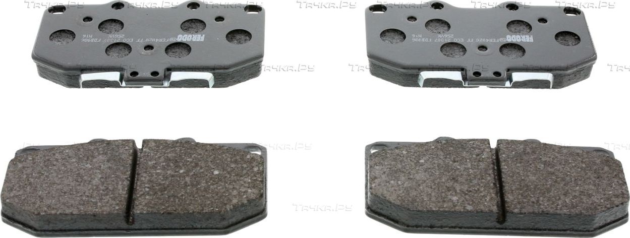 Тормозные колодки Ferodo Premier Eco Friction передние для Nissan 200SX S14 1993-1999. Артикул FDB986