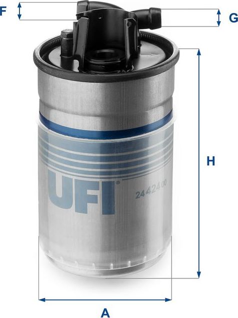 Топливный фильтр UFI. Артикул 24.424.00