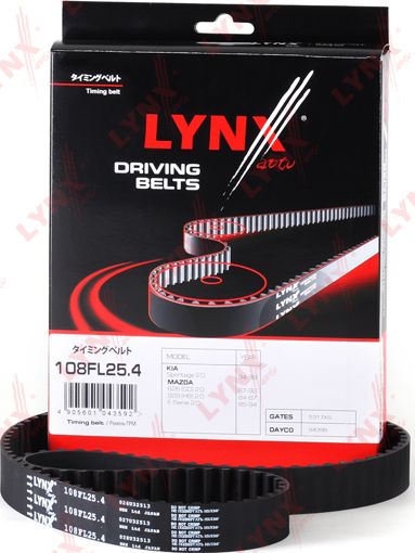 Ремень ГРМ LYNXauto. Артикул 108FL25.4