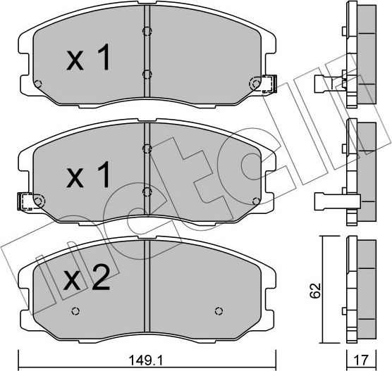 Тормозные колодки Metelli передние для Opel Antara I 2006-2017. Артикул 22-0778-0