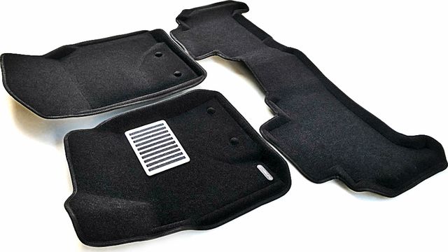 Коврики текстильные Euromat 3D Lux для салона Toyota Land Cruiser 200 2007-2012 ЧЕРНЫЕ. Артикул EM3D-005118