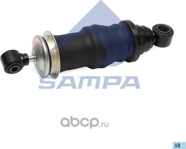 Пневмоподушка кабины с амортизатором передняя MB Actros (Sampa). Артикул 01126501