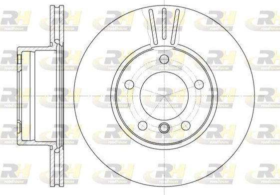 Тормозной диск RoadHouse передний для BMW 5 IV (E39) 1995-2004. Артикул 6514.10