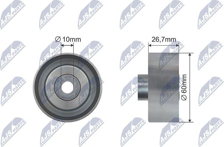 Направляющий (ведущий) ролик приводного поликлинового ремня NTY. Артикул RNK-FR-029