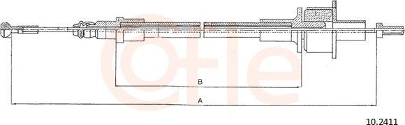 Трос сцепления Cofle для Ford Fiesta II 1989-1995. Артикул 10.2411