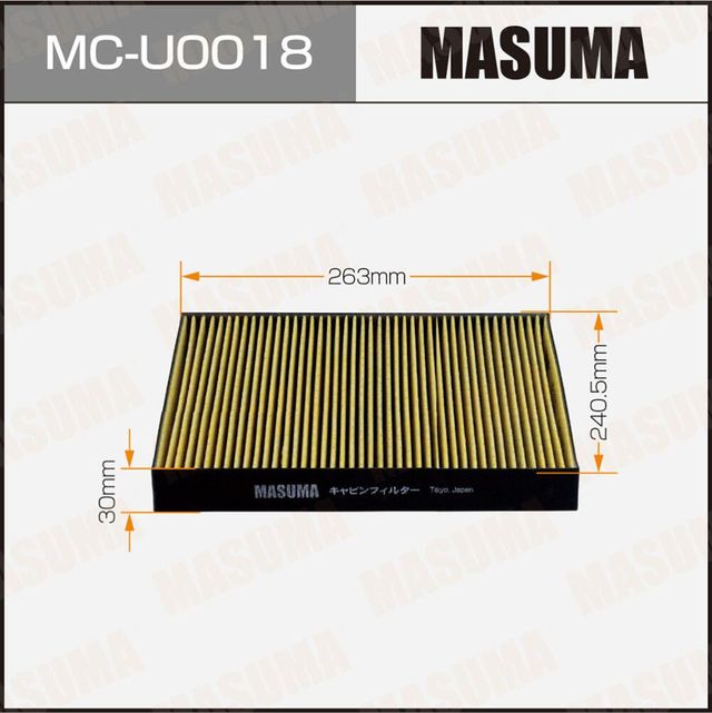 Фильтр салона (Masuma). Артикул MC-U0018
