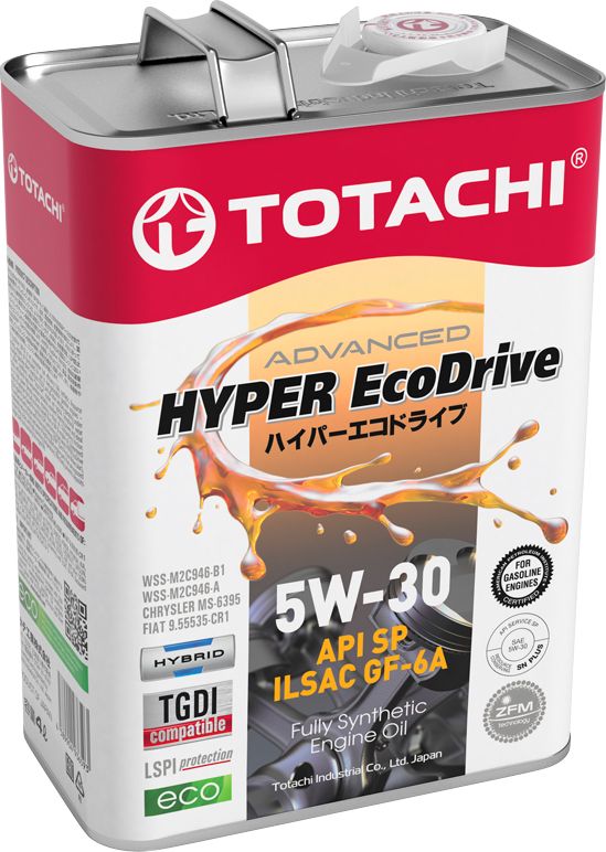 Масло моторное TOTACHI HYPER Ecodrive Fully Synthetic 5W30 4 л. E0304. Артикул E0304
