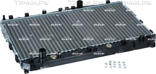 Радиатор охлаждения двигателя NRF (алюминий) для Chevrolet Lacetti 2003-2013. Артикул 53732A