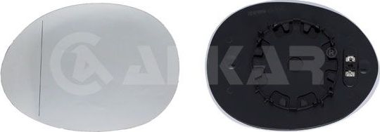 Зеркальное стекло бокового зеркала Alkar. Артикул 6471918