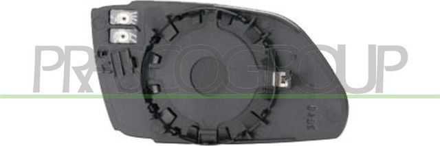 Зеркальное стекло бокового зеркала Prasco левое для Volkswagen Polo IV 2005-2012. Артикул VG0227504