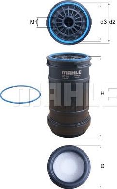 Топливный фильтр Mahle CleanLine. Артикул KC 648D