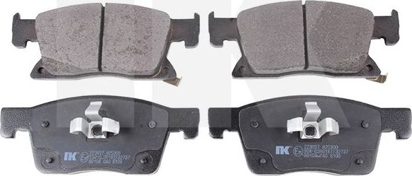 Тормозные колодки NK передние для Opel Astra K 2015-2026. Артикул 223657