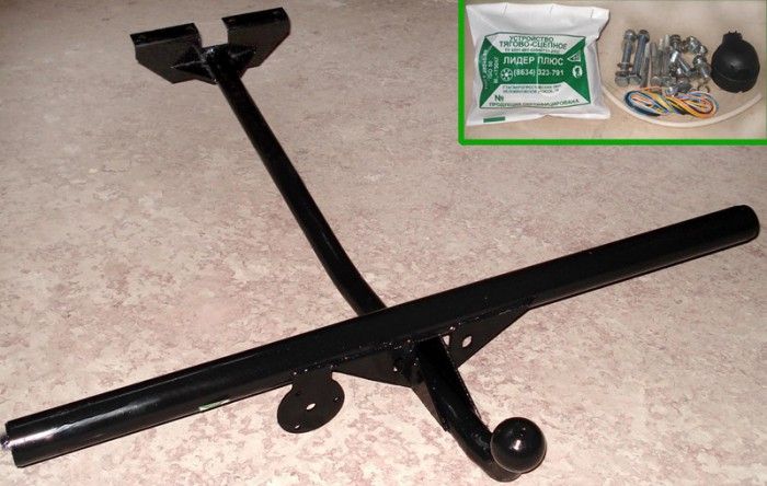 Фаркоп Tavials (Лидер-Плюс) для ВАЗ 2105 1979-2011. Сварной крюк. Артикул T-VAZ-03H