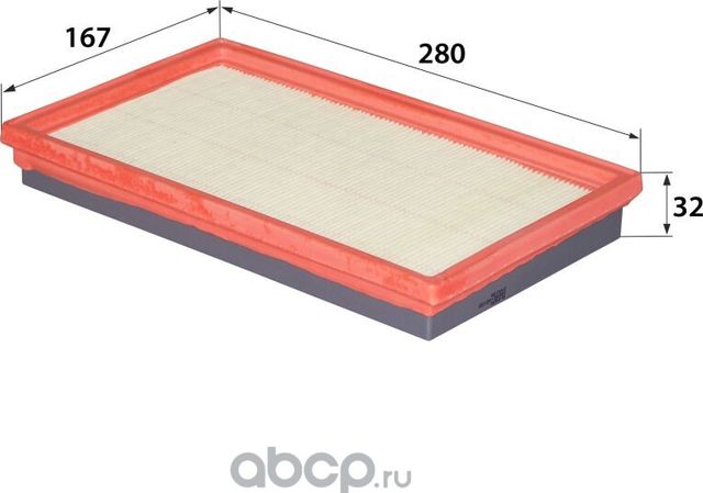 A-243V 16546-V0100 (фильтр воздушный) (20шт) (RB-Exide). Артикул A243V