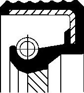 Сальник коленвала Corteco (FPM (Fluor-Kautschuk)) внутренний для Alfa Romeo Giulia I (105) 1964-1978. Артикул 12013892B