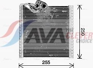 Испаритель кондиционера AVA (алюминий). Артикул RTV668