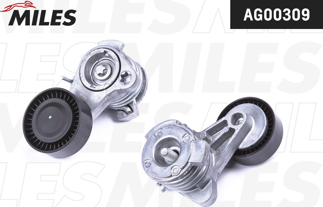 Натяжной ролик (натяжитель) приводного клинового зубчатого ремня Miles. Артикул AG00309