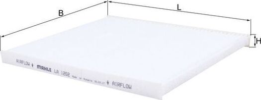 Салонный фильтр Mahle-Knecht. Артикул LA 1202