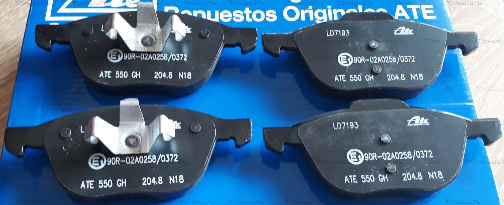 Тормозные колодки ATE Ceramic передние для Volvo S40 II 2004-2012. Артикул 13.0470-7193.2