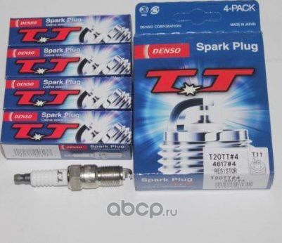 T20TT#4_СВЕЧА ЗАЖИГАНИЯ!/ FORD ESCORT/SCORPIO,VOLVO 240I/760I 1.1-2.9 (Denso). Артикул T20TT4