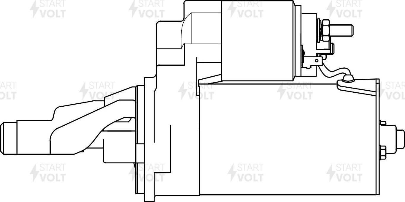 Стартер StartVOLT для Audi A4 III (B7) 2002-2006. Артикул LSt 1862