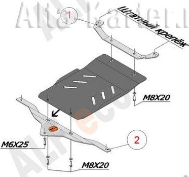 Защита алюминиевая Alfeco для АКПП Infiniti EX35 2007-2013. Артикул ALF.29.07al