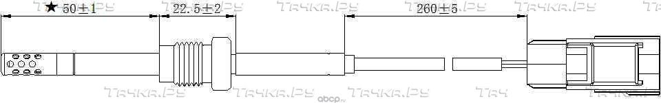 Датчик температуры выхлопных газов VOLVO C30 (2006>) S40 (2007>) XC60 (2008>) (Magtechnic). Артикул mag0050og