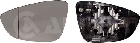 Зеркальное стекло бокового зеркала Alkar левое для Volkswagen Scirocco III 2008-2017. Артикул 6471133