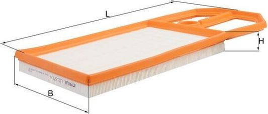 Воздушный фильтр Mahle-Knecht. Артикул LX 571/1