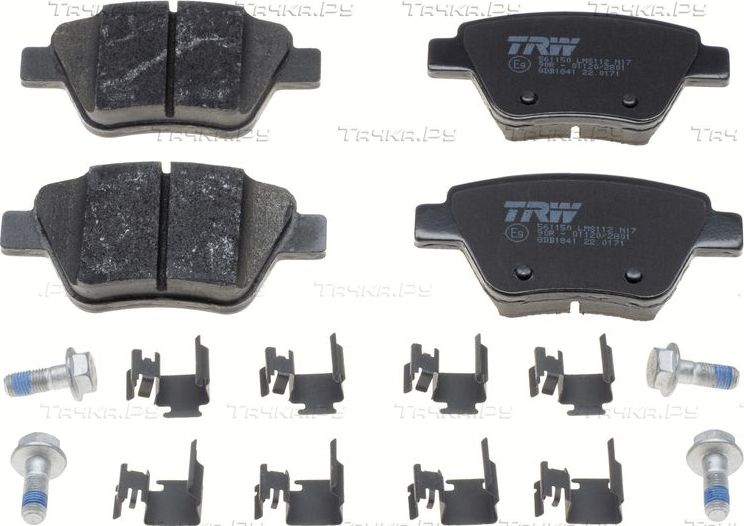 Тормозные колодки TRW COTEC задние для Volkswagen Jetta VI 2010-2019. Артикул GDB1841