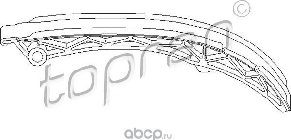 Tensioner Guide, timing chain (Hans Pries). Артикул 407906